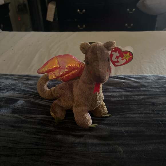 1998 Ty Beanie Baby Scorch The Dragon- Great Condition